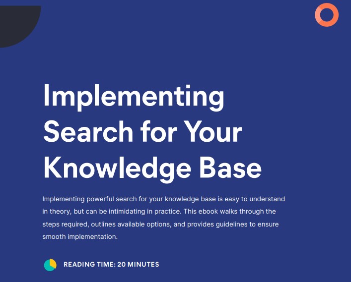 Implementing Search for your knowledge base