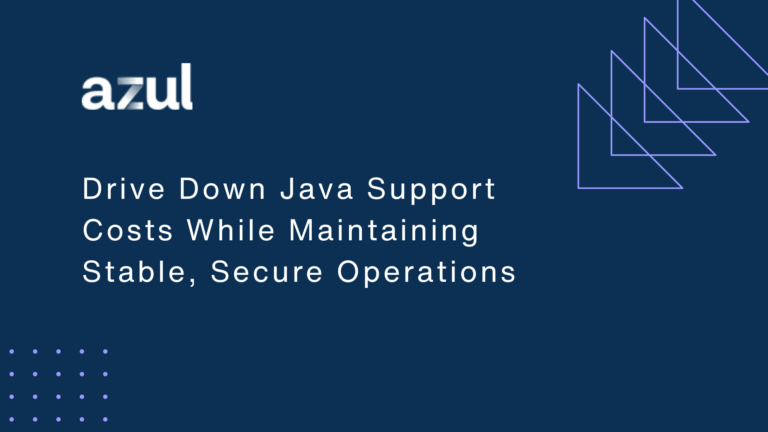 Drive Down Java Support Costs While Maintaining Stable, Secure Operations