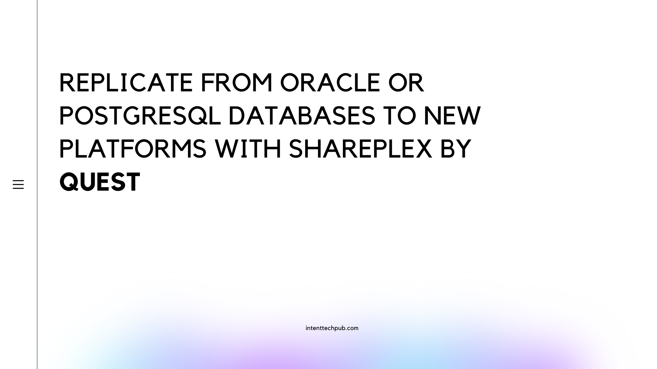 Spareplex Service Replicate from Oracle or PostgreSQL Databases to New Platforms with ...