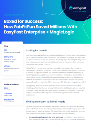 How FabFitFun Saved Millions with Smarter Shipping