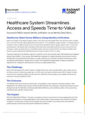 Healthcare System Streamlines Access and Speeds Time-to-Value