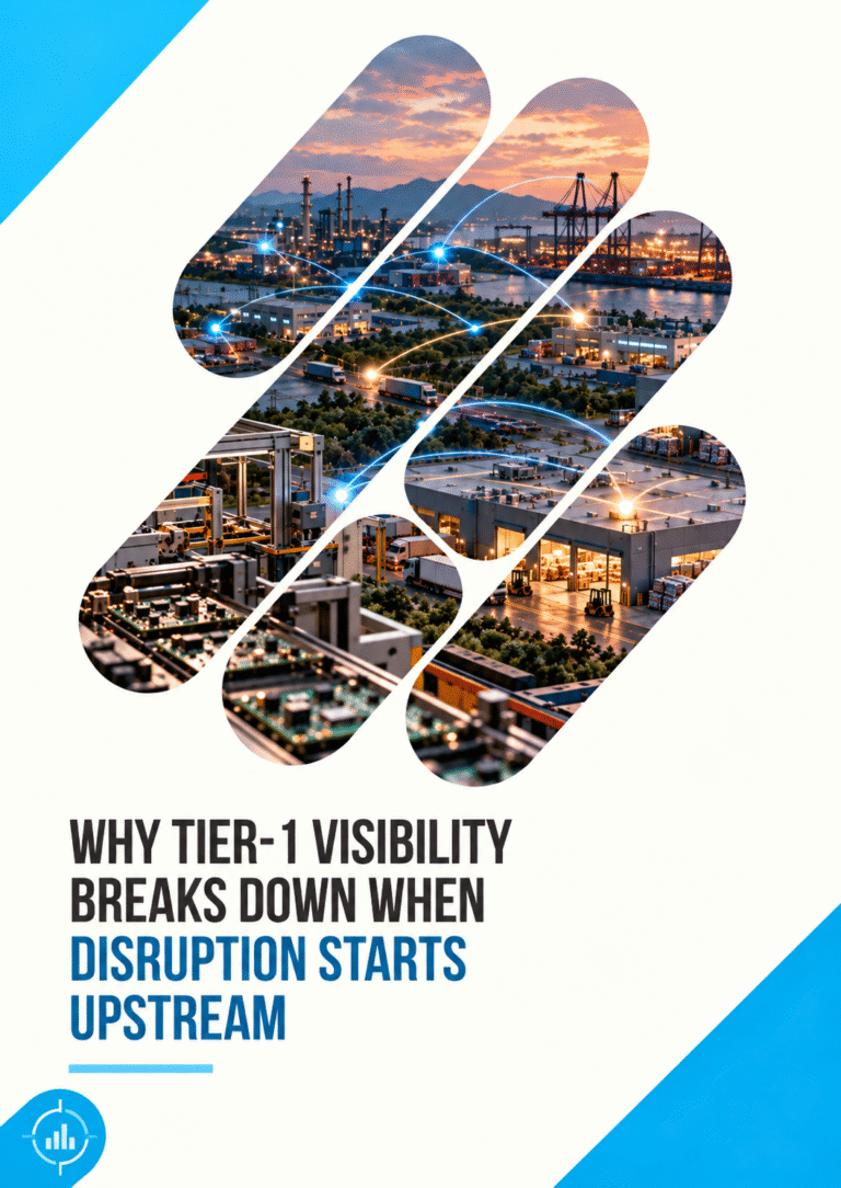 Why Tier-1 Visibility Breaks Down When Disruption Starts Upstream